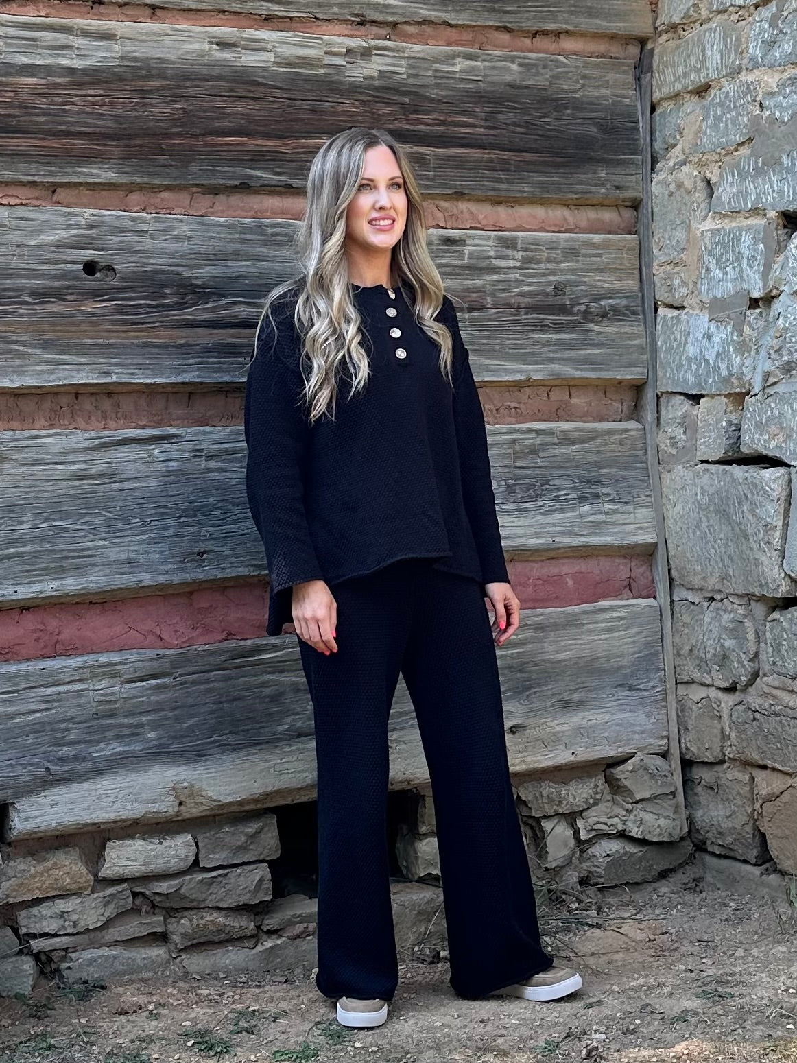 Textured Knit Set