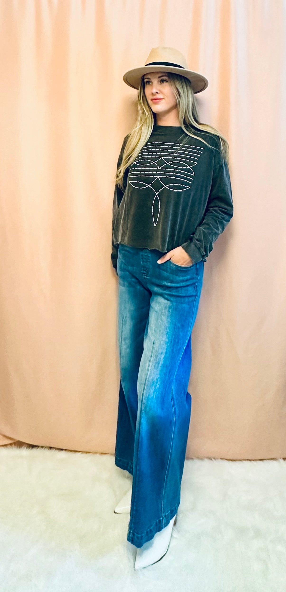 Elastic Waist Jeans