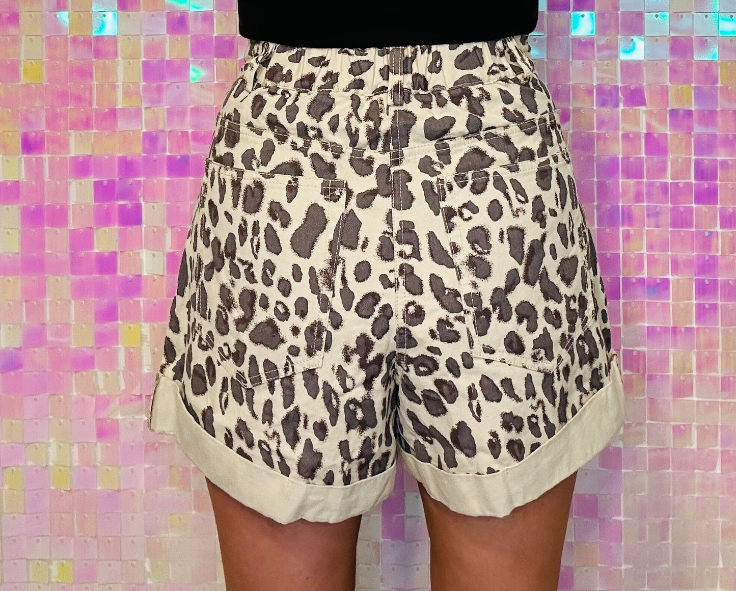 Leopard High Waist Shorts
