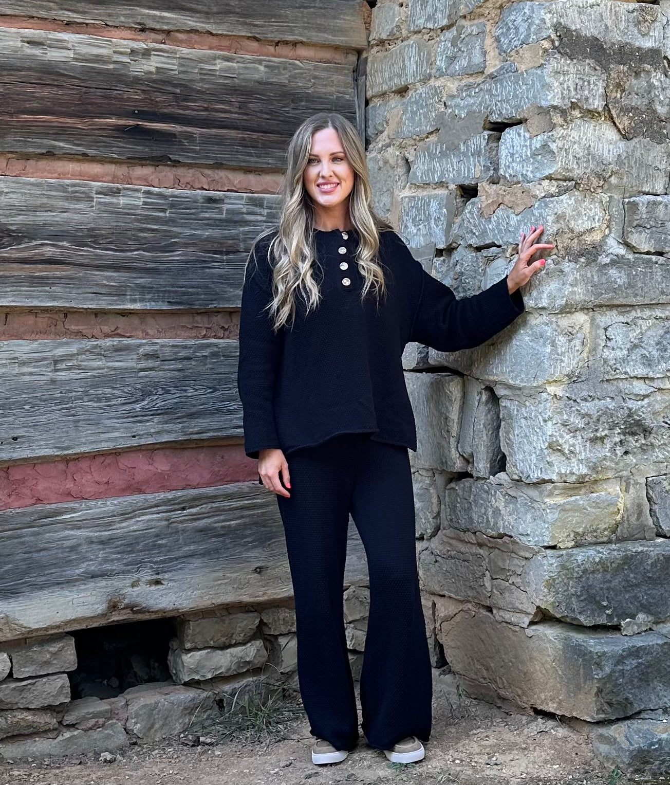 Textured Knit Set