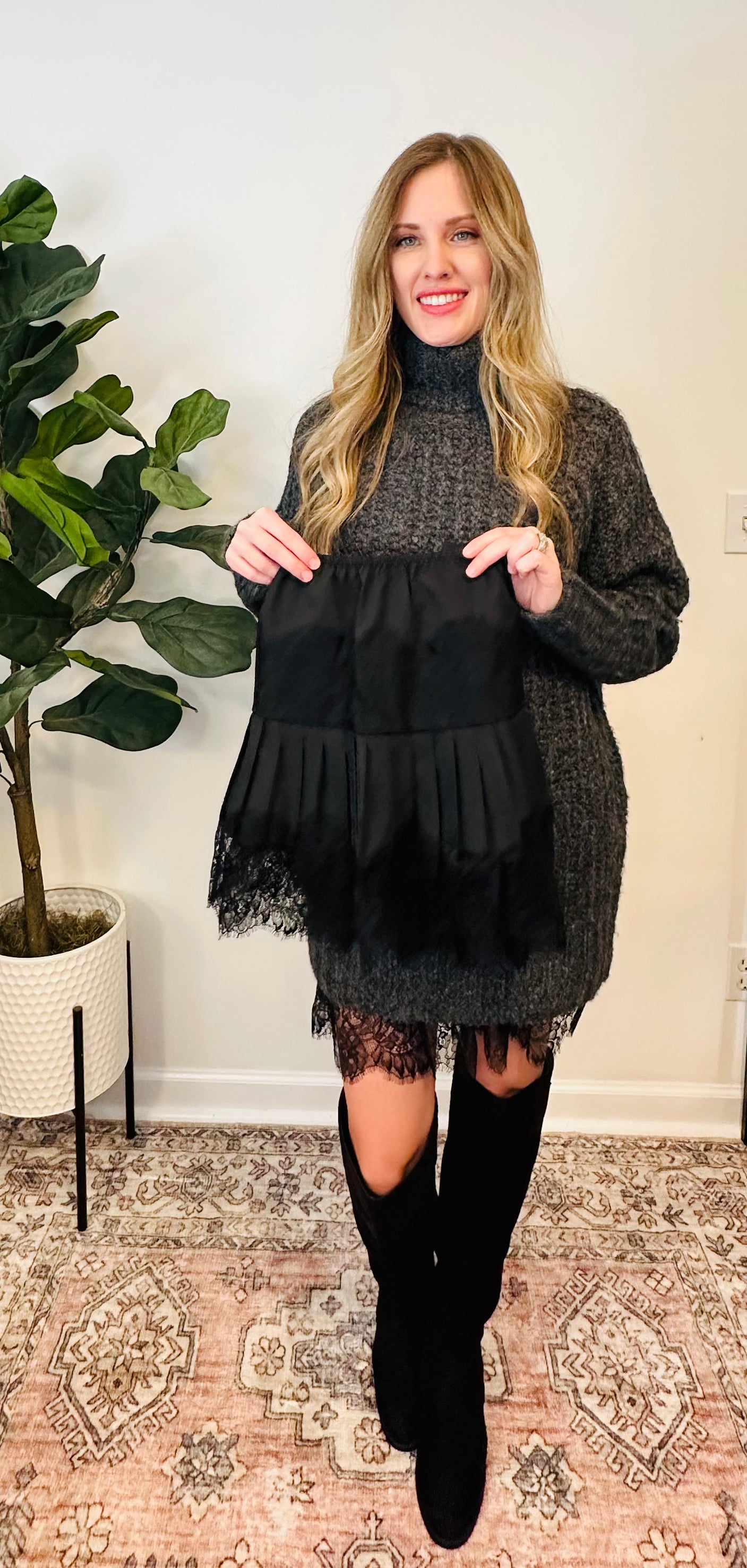 Lace Slip Skirt