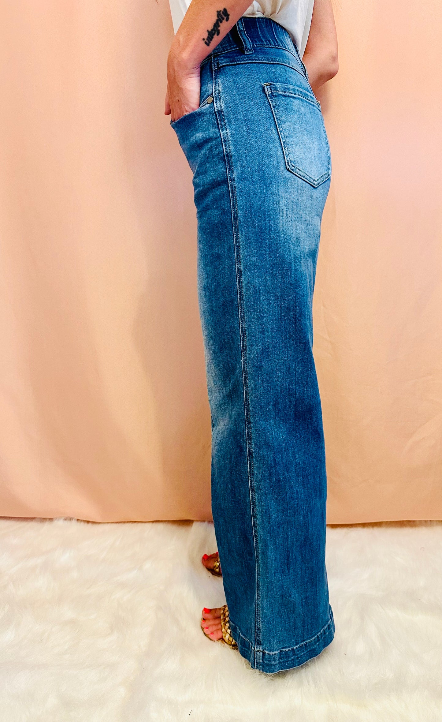 Elastic Waist Jeans