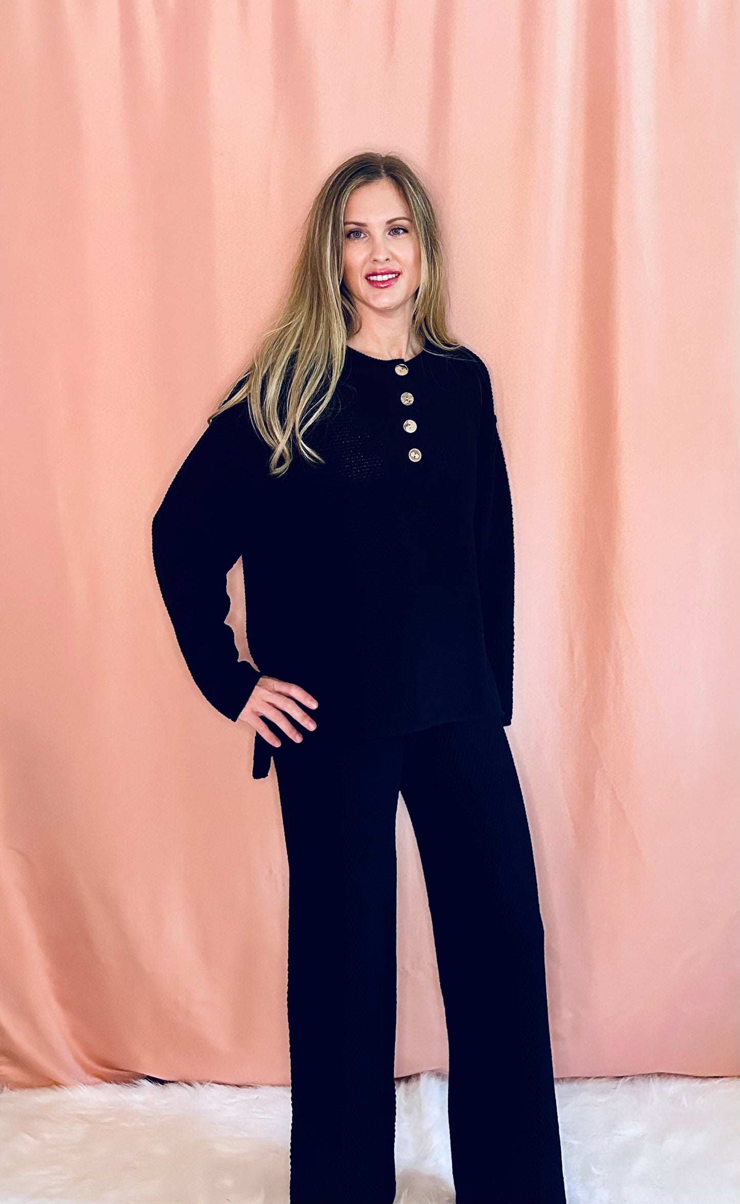 Textured Knit Set