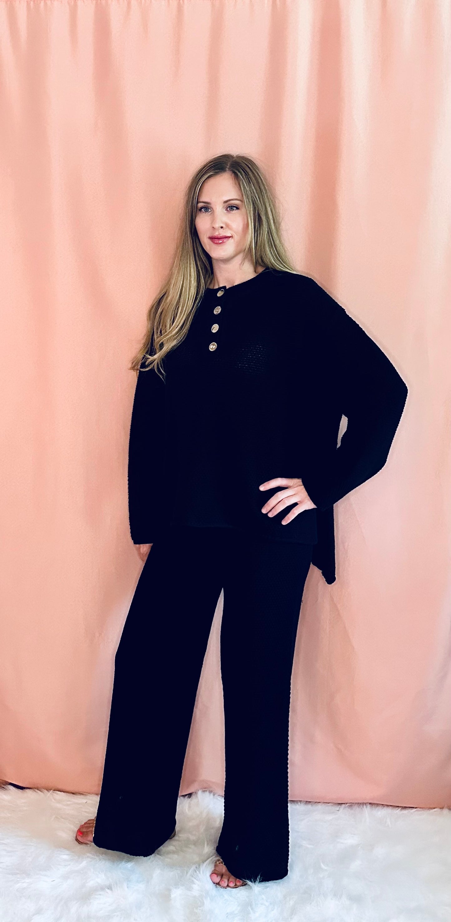 Textured Knit Set