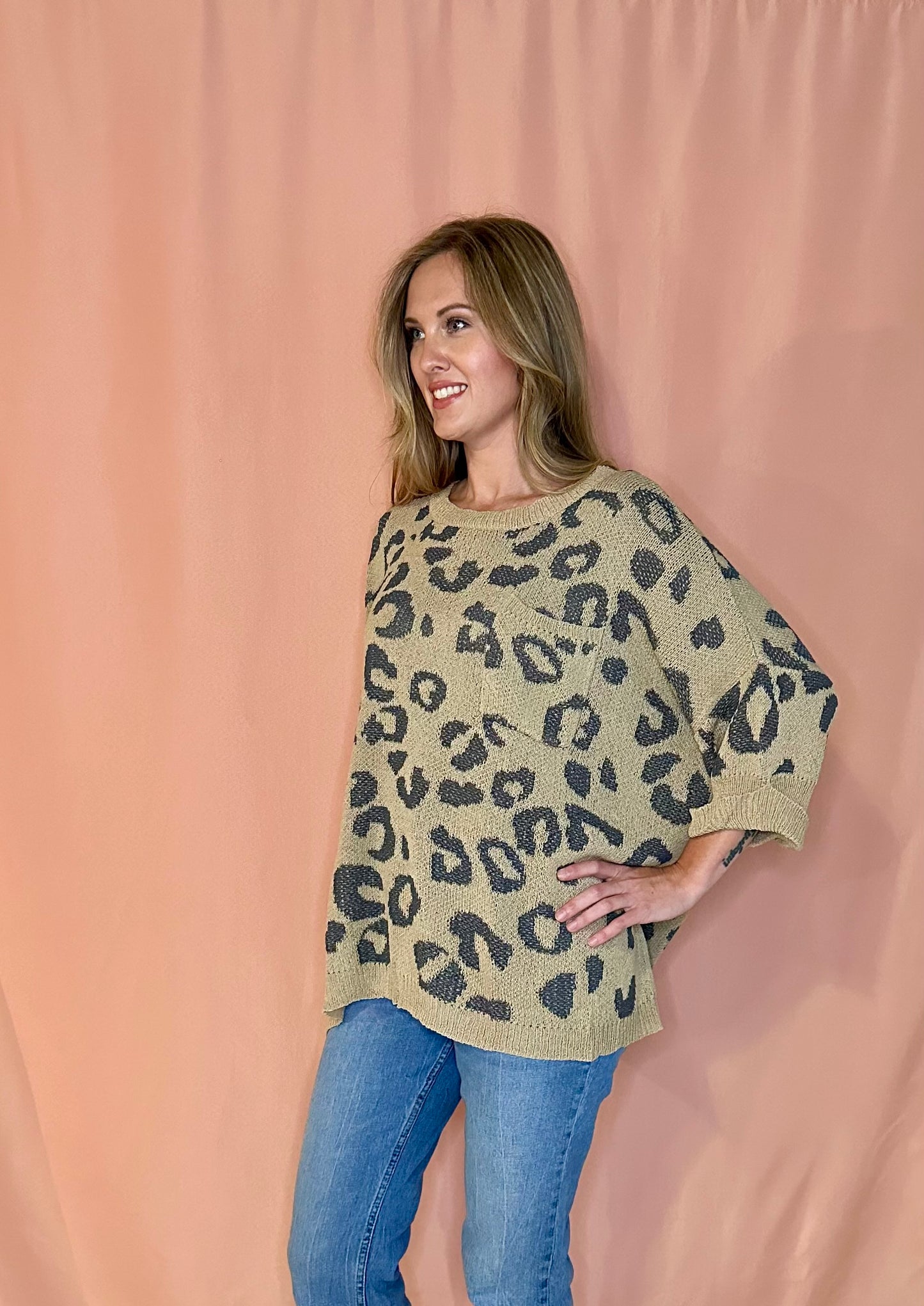 Oversized Leopard Sweater