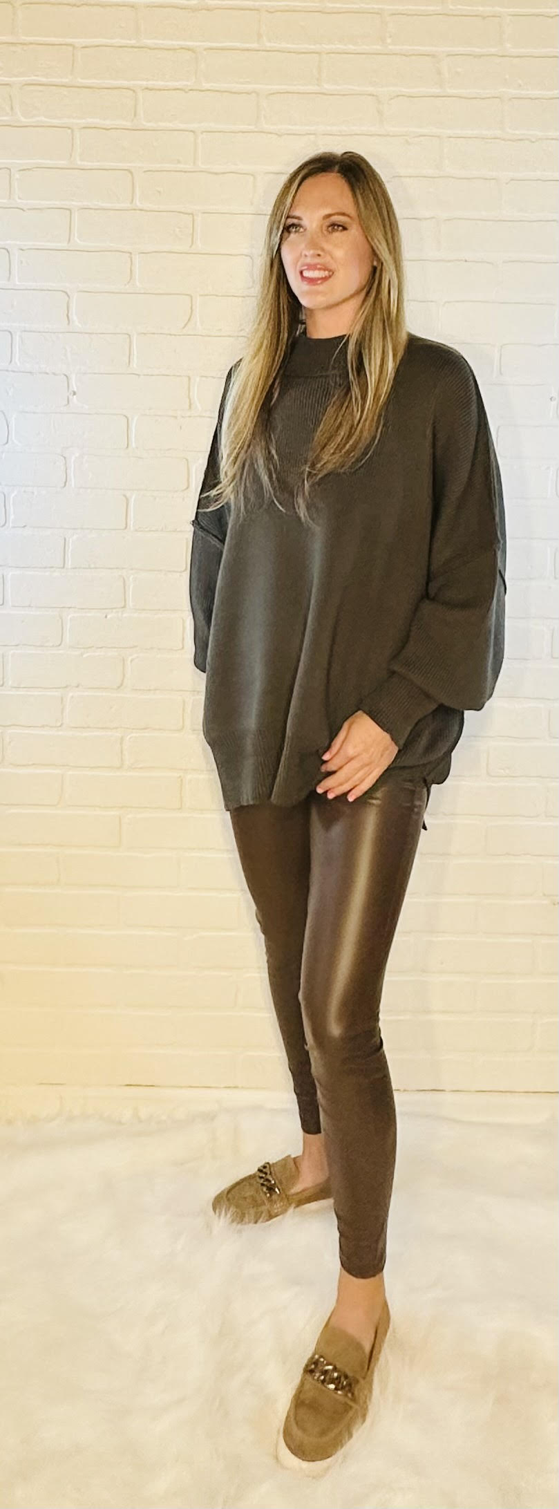 FAUX LEATHER LEGGINGS