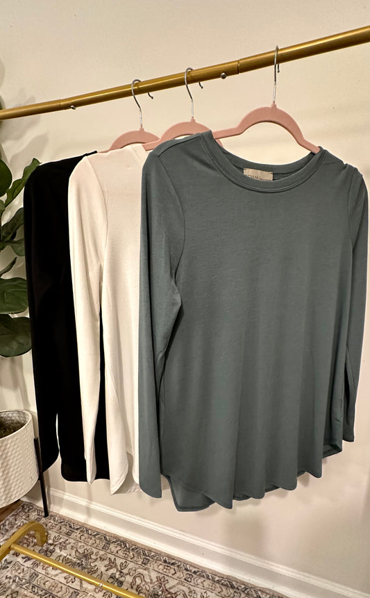 Long Sleeve Basic Must Have Top
