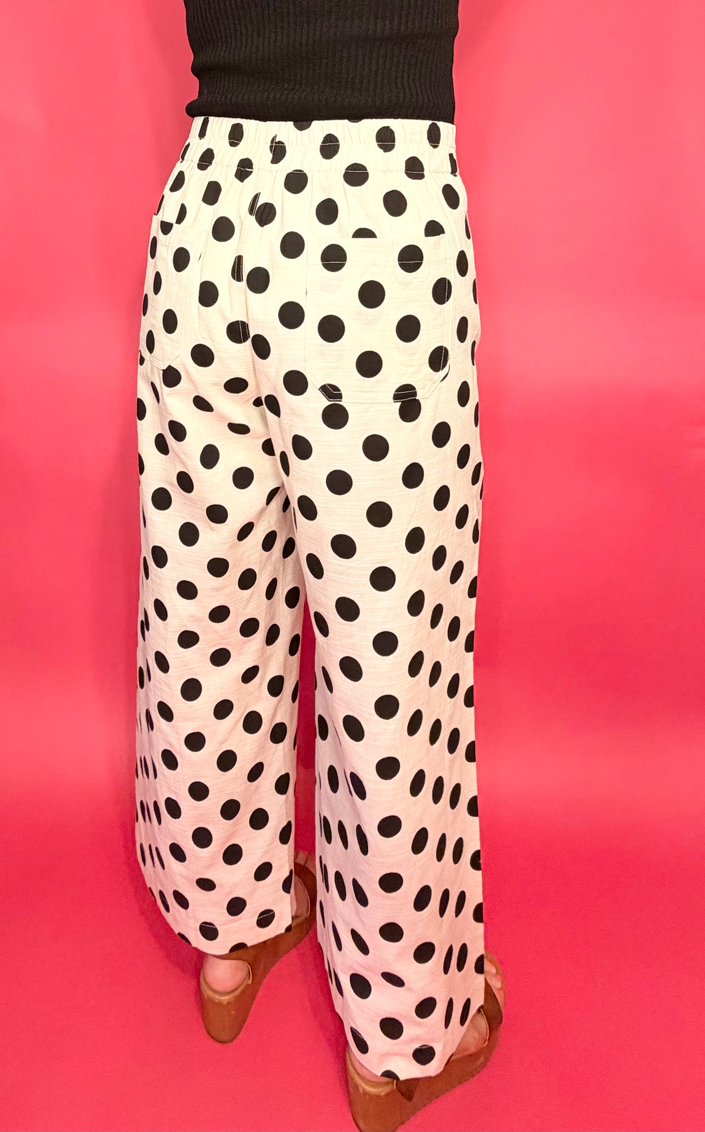 Polka Dot Wide Leg Pant