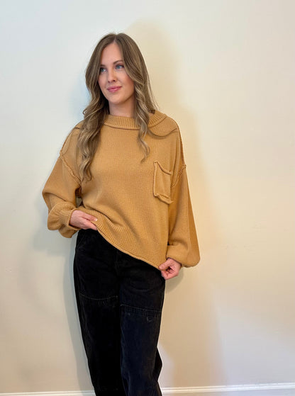 Keep Me Cozy Sweater - Caramel