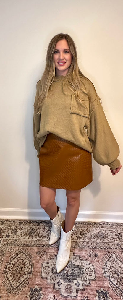 Keep Me Cozy Sweater - Tan