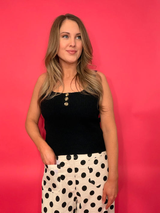 Button Knit Tank