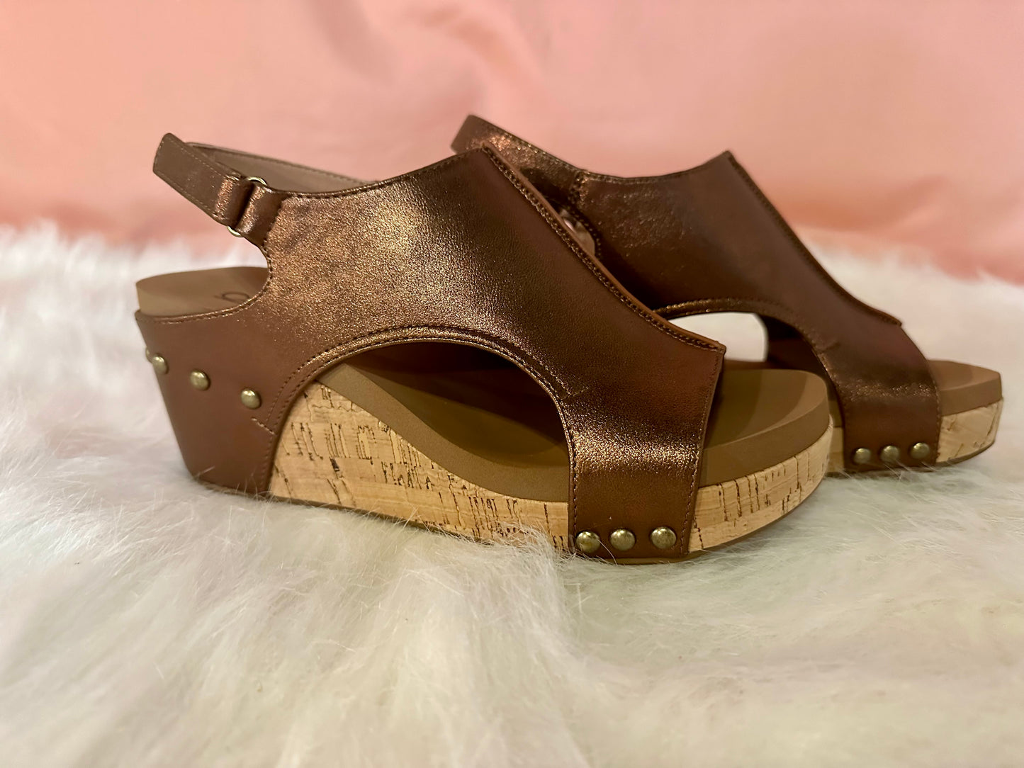 Corkys Carley Wedge Heel - Antique Bronze