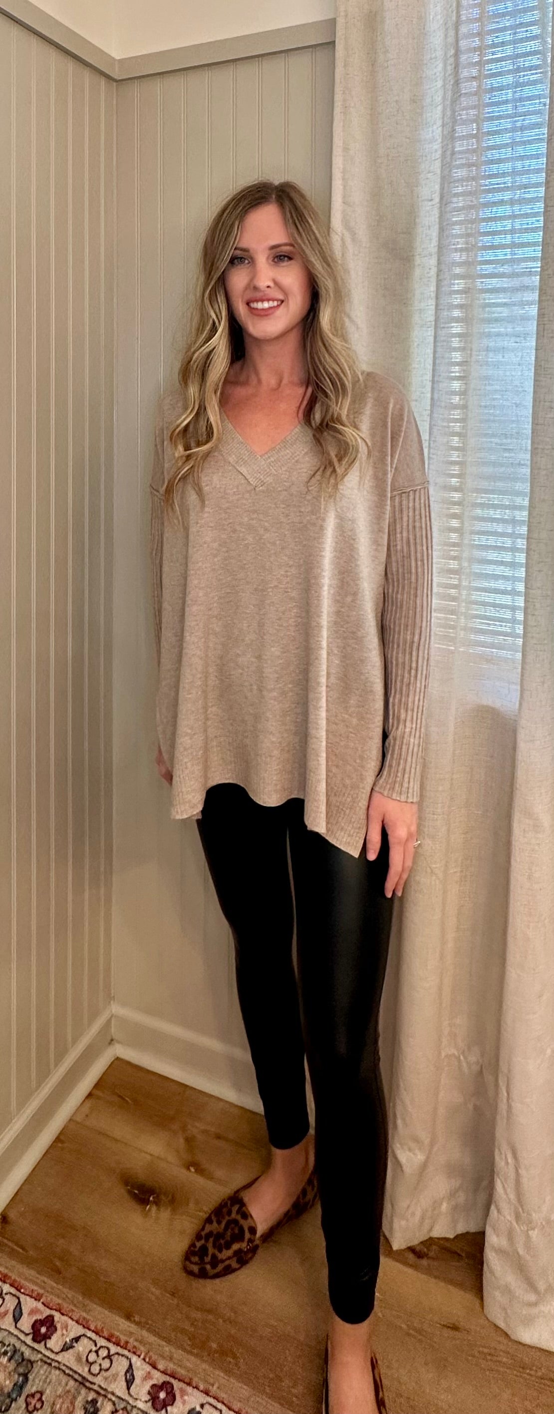 FAUX LEATHER LEGGINGS