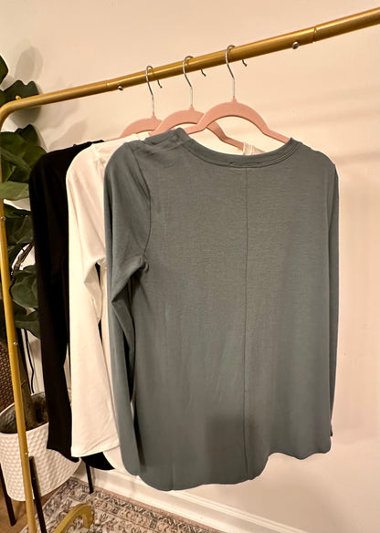 Long Sleeve Basic Must Have Top