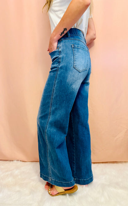 Elastic Waist Jeans
