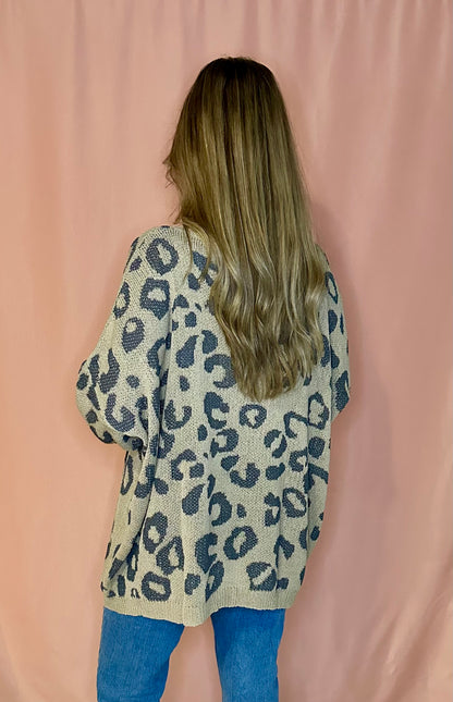 Oversized Leopard Sweater