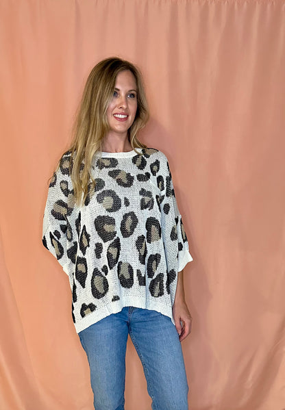 Oversized Leopard Sweater