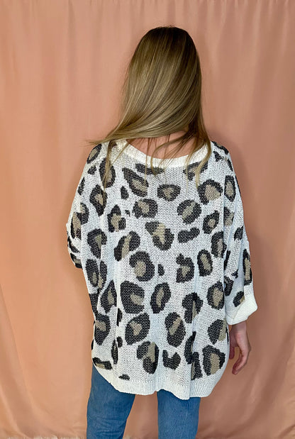 Oversized Leopard Sweater