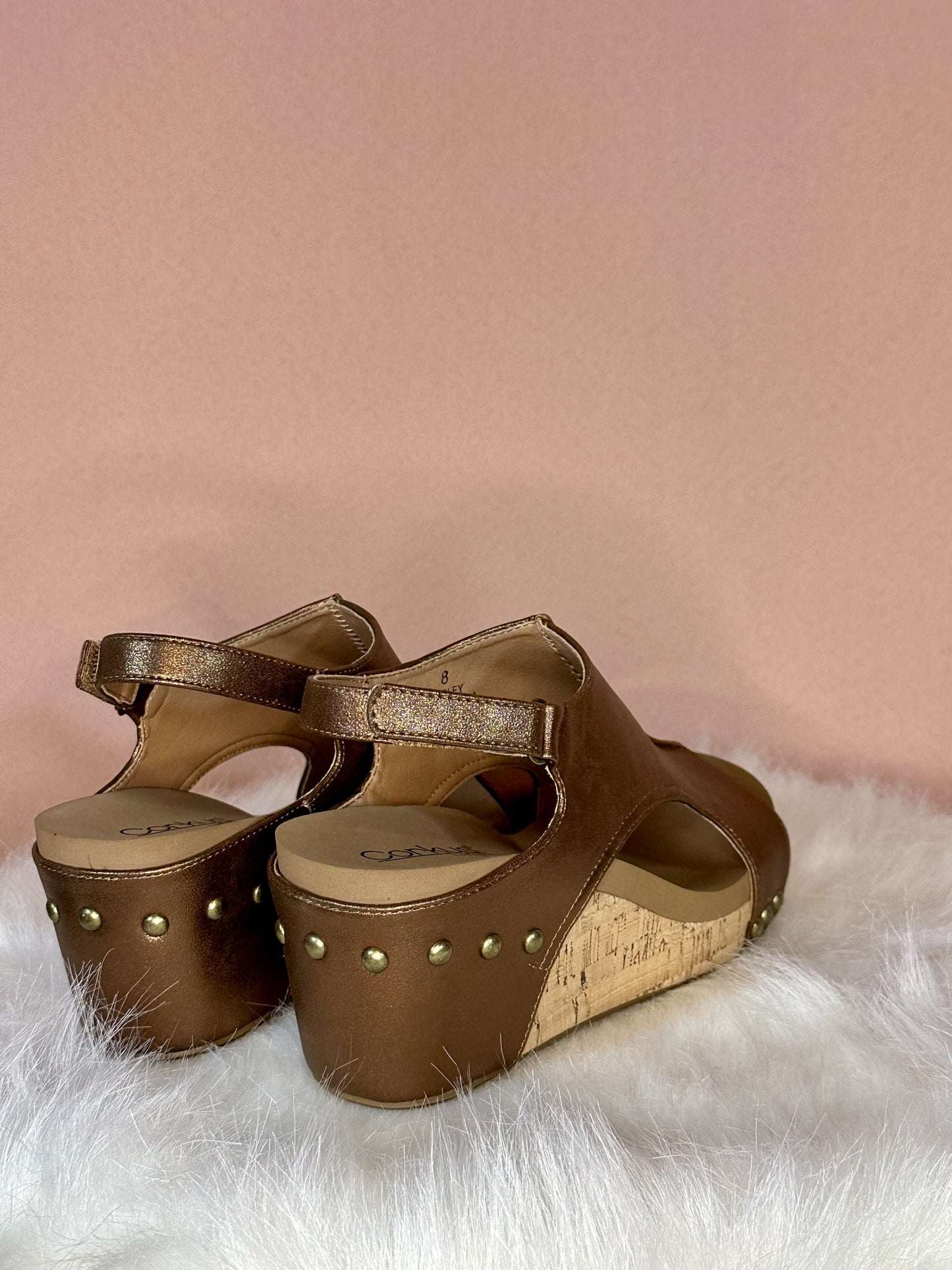 Corkys Carley Wedge Heel - Antique Bronze