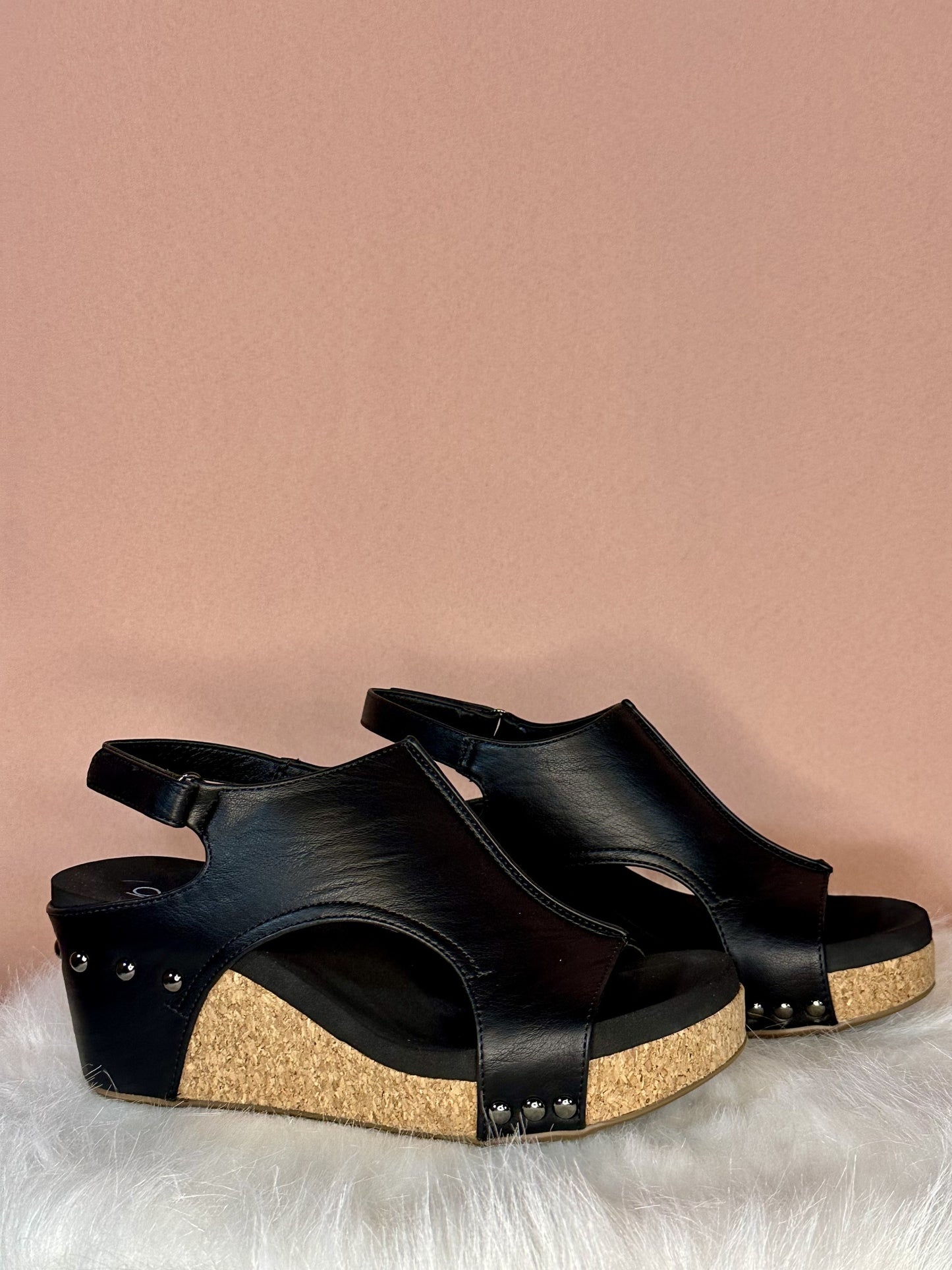 Corkys Carley Wedge Heel - Black