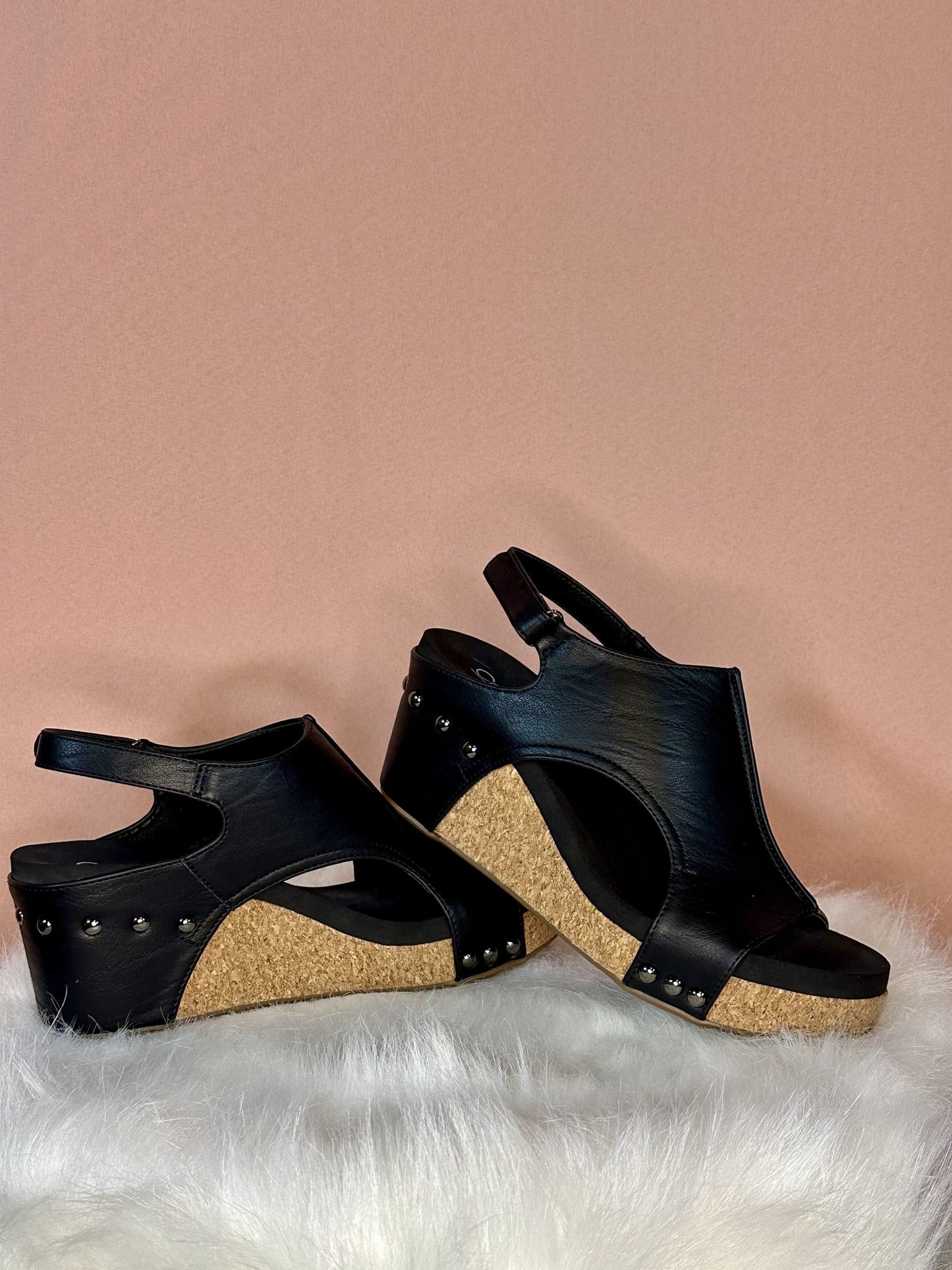 Corkys Carley Wedge Heel - Black