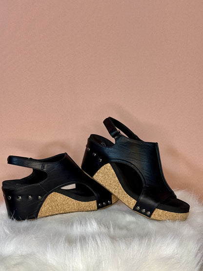 Corkys Carley Wedge Heel - Black