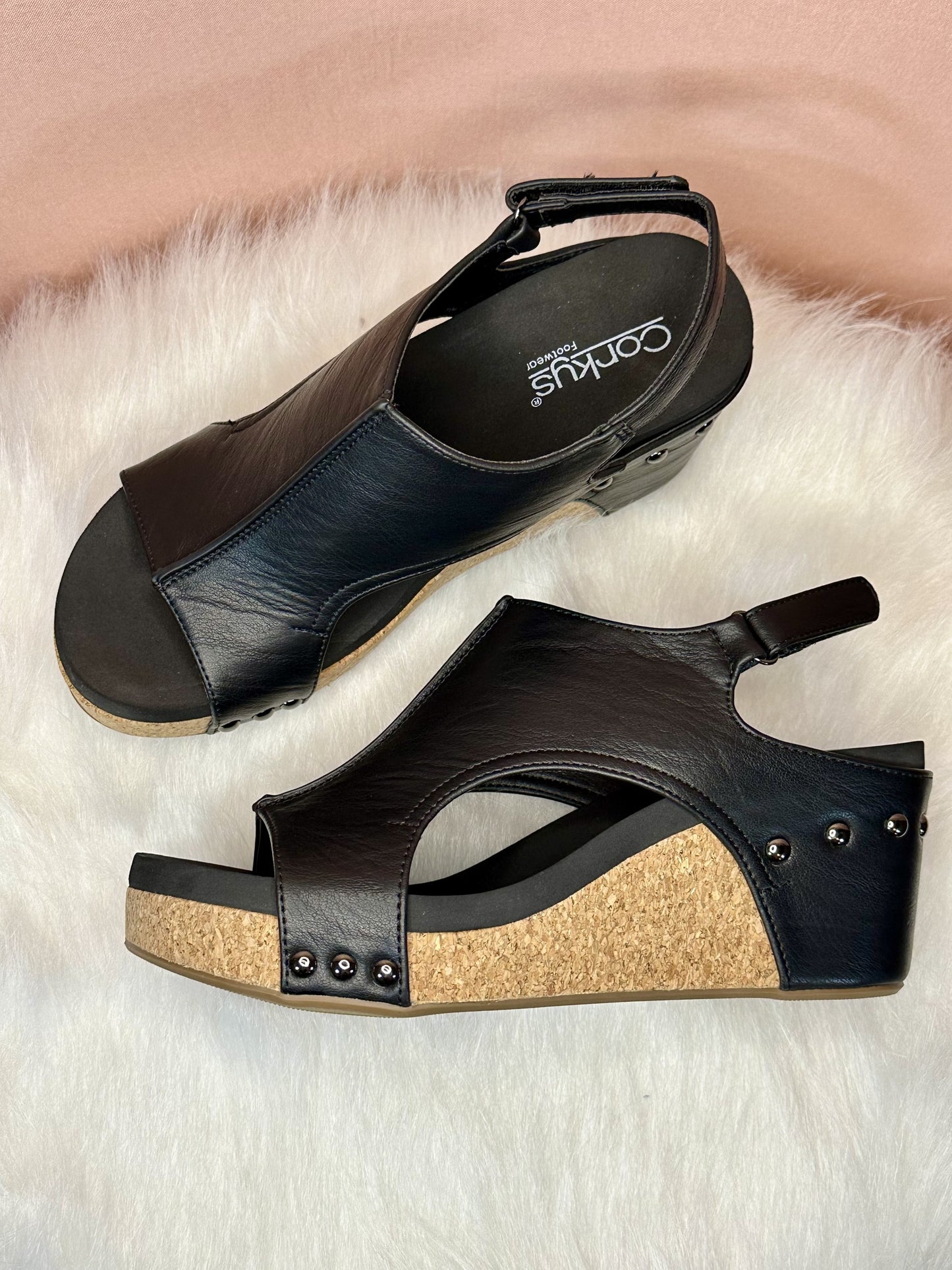 Corkys Carley Wedge Heel - Black