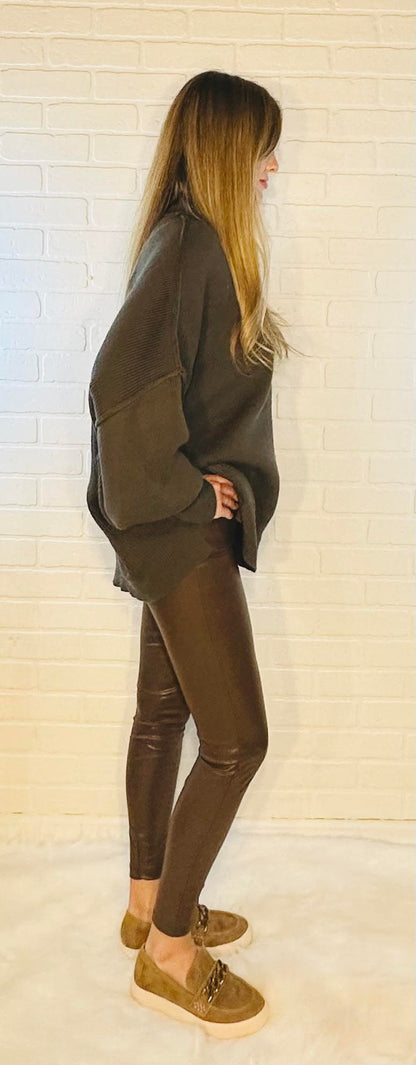 FAUX LEATHER LEGGINGS